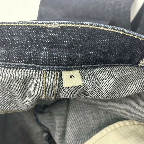 GAP Stretch Bootcut Blue Jeans Womens Size 4 Dark Wash Denim Low Rise Classic - Picture 4 of 5